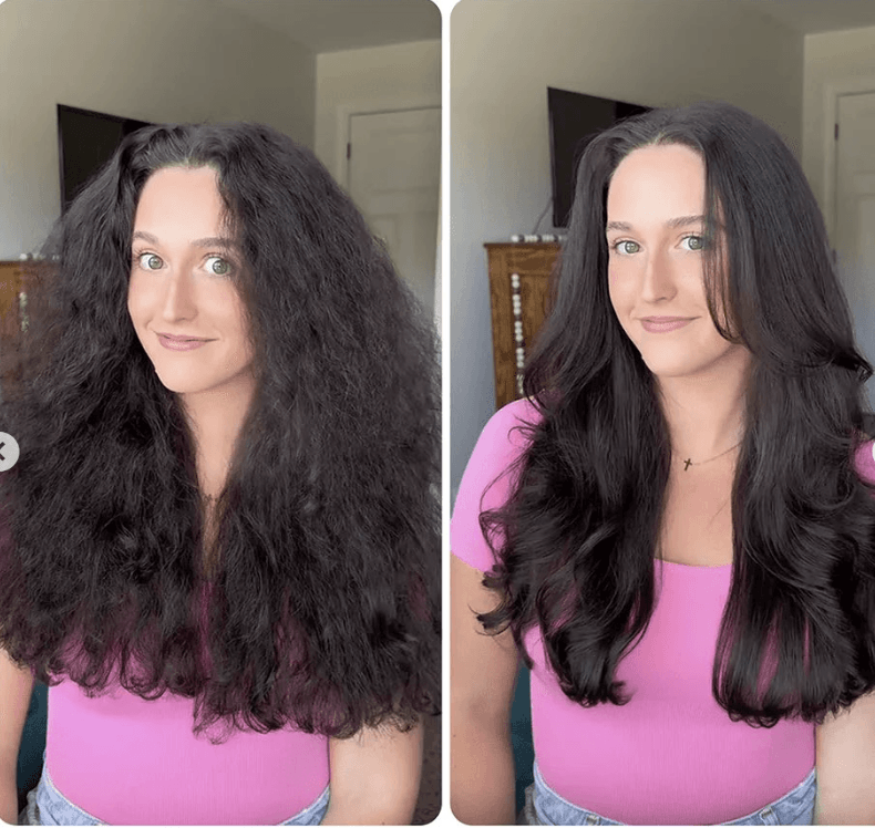 Brosse Chauffante Infrarouge – Lissage & Boucles Sans Dommages