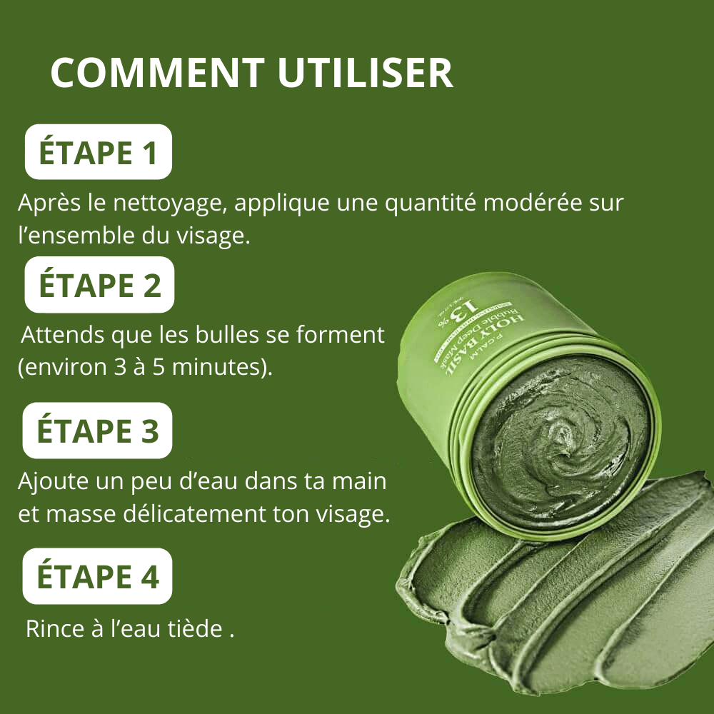 Masque Moussant Purifiant au Basilic Sacré